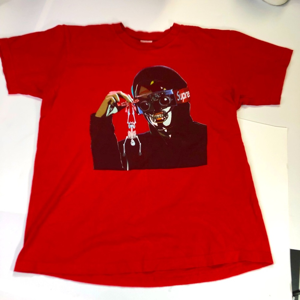 Supreme Men Medium Size Red Creep T-Shirt Tee